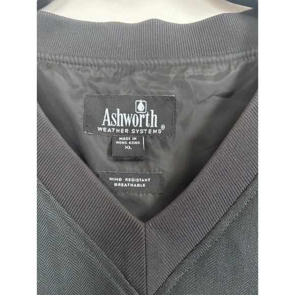 Ashworth Weather Systems Golf Vest Mens XL Black V-Neck Wind Resistant Bay Oaks - Picture 5 of 7
